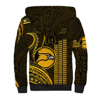 Personalised Hawaii Nanakuli High And Intermediate School Sherpa Hoodie Polynesian Kakau Pattern - Wonder Print Shop