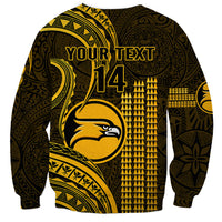 Personalised Hawaii Nanakuli High And Intermediate School Sweatshirt Polynesian Kakau Pattern - Wonder Print Shop