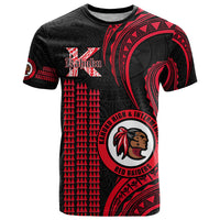 Hawaii Kahuku High And Intermediate School T Shirt Red Raiders Kakau Pattern - Wonder Print Shop
