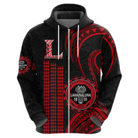 Personalised Hawaii Lahainaluna High School Hoodie Polynesian Kakau Pattern - Wonder Print Shop