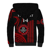 Personalised Hawaii Lahainaluna High School Sherpa Hoodie Polynesian Kakau Pattern - Wonder Print Shop