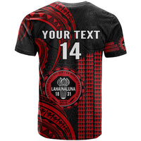 Personalised Hawaii Lahainaluna High School T Shirt Polynesian Kakau Pattern - Wonder Print Shop