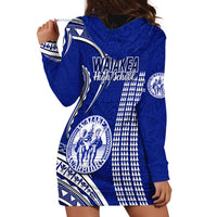 Hawaii Waiakea High School Hoodie Dress Polynesian Kakau Pattern - Wonder Print Shop