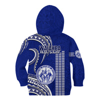 Hawaii Waiakea High School Kid Hoodie Polynesian Kakau Pattern - Wonder Print Shop