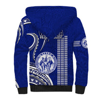Hawaii Waiakea High School Sherpa Hoodie Polynesian Kakau Pattern - Wonder Print Shop