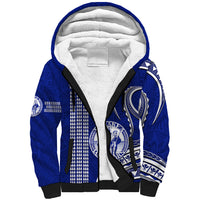 Personalised Hawaii Waiakea High School Sherpa Hoodie Polynesian Kakau Pattern - Wonder Print Shop