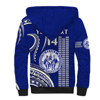 Personalised Hawaii Waiakea High School Sherpa Hoodie Polynesian Kakau Pattern - Wonder Print Shop