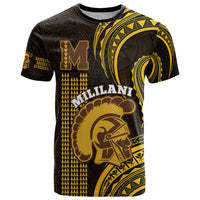 Personalised Hawaii Mililani High School T Shirt Polynesian Kakau Pattern - Wonder Print Shop