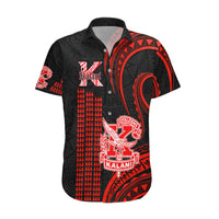 Personalised Hawaii Kalani High School Hawaiian Shirt Polynesian Kakau Pattern - Wonder Print Shop