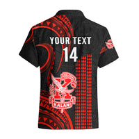 Personalised Hawaii Kalani High School Hawaiian Shirt Polynesian Kakau Pattern - Wonder Print Shop