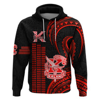 Personalised Hawaii Kalani High School Hoodie Polynesian Kakau Pattern - Wonder Print Shop