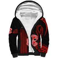 Personalised Hawaii Kalani High School Sherpa Hoodie Polynesian Kakau Pattern - Wonder Print Shop