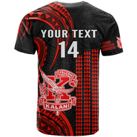 Personalised Hawaii Kalani High School T Shirt Polynesian Kakau Pattern - Wonder Print Shop