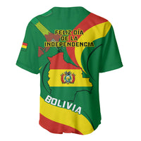 Bolivia Baseball Jersey Bolivian Kantuta Happy 198th Independence Day - Wonder Print Shop
