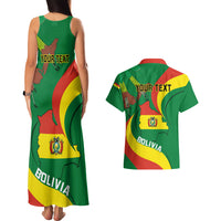 Personalised Bolivia Couples Matching Tank Maxi Dress And Hawaiian Shirt Bolivian Kantuta Happy 198th Independence Day - Wonder Print Shop