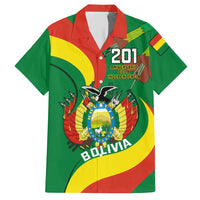 Personalised Bolivia Hawaiian Shirt Bolivian Kantuta Happy 198th Independence Day - Wonder Print Shop