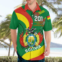 Personalised Bolivia Hawaiian Shirt Bolivian Kantuta Happy 198th Independence Day - Wonder Print Shop