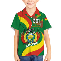 Personalised Bolivia Hawaiian Shirt Bolivian Kantuta Happy 198th Independence Day - Wonder Print Shop