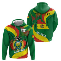 Personalised Bolivia Hoodie Bolivian Kantuta Happy 198th Independence Day - Wonder Print Shop