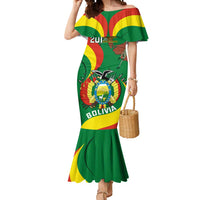 Personalised Bolivia Mermaid Dress Bolivian Kantuta Happy 198th Independence Day - Wonder Print Shop