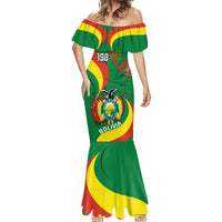 Personalised Bolivia Mermaid Dress Bolivian Kantuta Happy 198th Independence Day - Wonder Print Shop