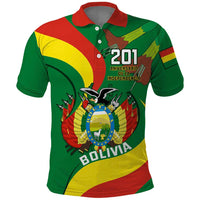Personalised Bolivia Polo Shirt Bolivian Kantuta Happy 198th Independence Day - Wonder Print Shop