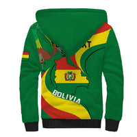 Personalised Bolivia Sherpa Hoodie Bolivian Kantuta Happy 198th Independence Day - Wonder Print Shop