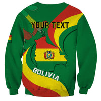 Personalised Bolivia Sweatshirt Bolivian Kantuta Happy 198th Independence Day - Wonder Print Shop