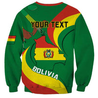 Personalised Bolivia Sweatshirt Bolivian Kantuta Happy 198th Independence Day - Wonder Print Shop