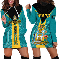 Personalised Bahamas Hoodie Dress Happy Bahamian Emancipation Day - Wonder Print Shop