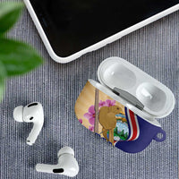 Costa Rica Independence Day AirPods Case 506 Proud Yiguirro With Orchid - Wonder Print Shop