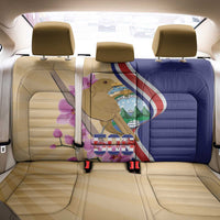 Costa Rica Independence Day Back Car Seat Cover 506 Proud Yiguirro With Orchid - Wonder Print Shop