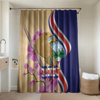 Costa Rica Independence Day Bathroom Set 506 Proud Yiguirro With Orchid - Wonder Print Shop