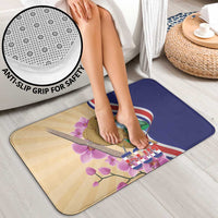 Costa Rica Independence Day Bathroom Set 506 Proud Yiguirro With Orchid - Wonder Print Shop