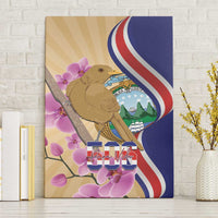 Costa Rica Independence Day Canvas Wall Art 506 Proud Yiguirro With Orchid - Wonder Print Shop