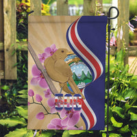 Costa Rica Independence Day Garden Flag 506 Proud Yiguirro With Orchid - Wonder Print Shop