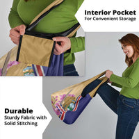 Costa Rica Independence Day Grocery Bag 506 Proud Yiguirro With Orchid - Wonder Print Shop