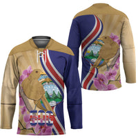 Costa Rica Independence Day Hockey Jersey 506 Proud Yiguirro With Orchid - Wonder Print Shop