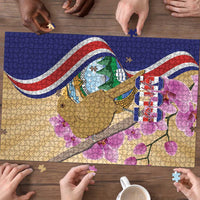 Costa Rica Independence Day Puzzle 506 Proud Yiguirro With Orchid - Wonder Print Shop