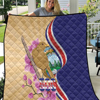 Costa Rica Independence Day Quilt 506 Proud Yiguirro With Orchid - Wonder Print Shop