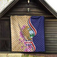 Costa Rica Independence Day Quilt 506 Proud Yiguirro With Orchid - Wonder Print Shop