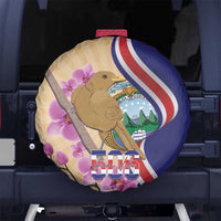 Costa Rica Independence Day Spare Tire Cover 506 Proud Yiguirro With Orchid - Wonder Print Shop