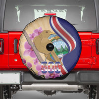 Costa Rica Independence Day Spare Tire Cover 506 Proud Yiguirro With Orchid - Wonder Print Shop