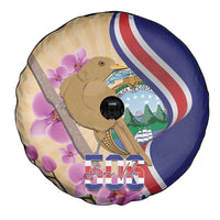 Costa Rica Independence Day Spare Tire Cover 506 Proud Yiguirro With Orchid - Wonder Print Shop