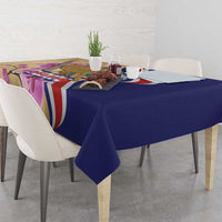 Costa Rica Independence Day Tablecloth 506 Proud Yiguirro With Orchid - Wonder Print Shop