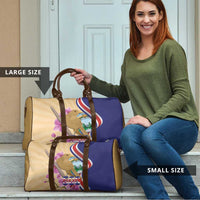 Costa Rica Independence Day Travel Bag 506 Proud Yiguirro With Orchid - Wonder Print Shop