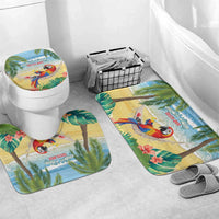 Pura Vida Costa Rica Bathroom Set Chilling Scarlet Macaw Tropical Vibes - Wonder Print Shop