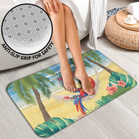 Pura Vida Costa Rica Bathroom Set Chilling Scarlet Macaw Tropical Vibes - Wonder Print Shop