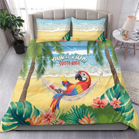 Pura Vida Costa Rica Bedding Set Chilling Scarlet Macaw Tropical Vibes - Wonder Print Shop