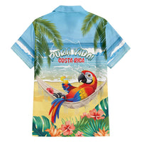 Pura Vida Costa Rica Family Matching Summer Maxi Dress and Hawaiian Shirt Chilling Scarlet Macaw Tropical Vibes - Wonder Print Shop